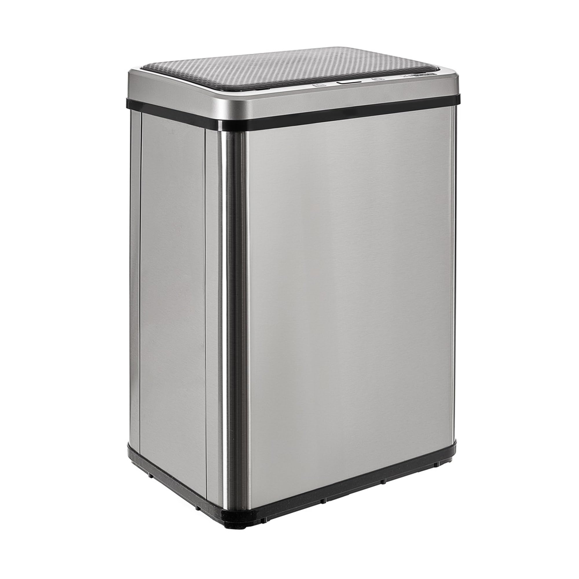 Well Home MOBILIARIO & DECORACIÓN Cubo de Basura Inteligente SIN Patas con Apertura automática y Contacto Manual de 40L, Alto: 55,5 (x35,5x26), Gris.