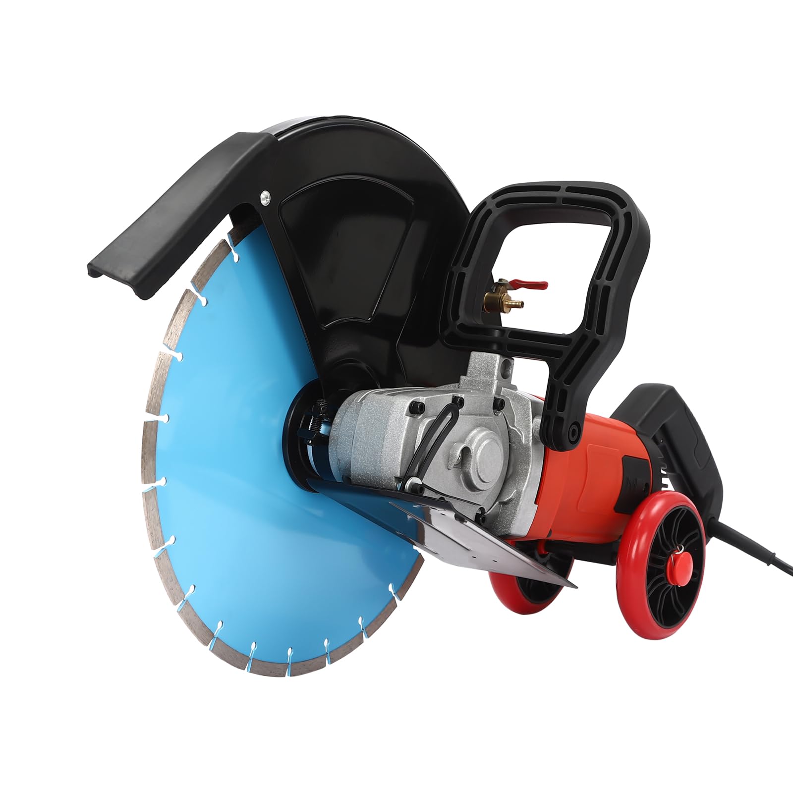 Sierra para hormigón de 4000 W, cortador de pavimentación, sierra de hormigón húmeda/seco, con disco de corte de diamante de 350 mm, para cortar granito, ancho de ranura