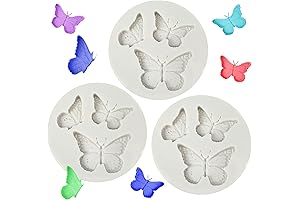 Mini Butterfly Gummies Chocolate Candy Mold Kit for Perfect Gummies and Fondant