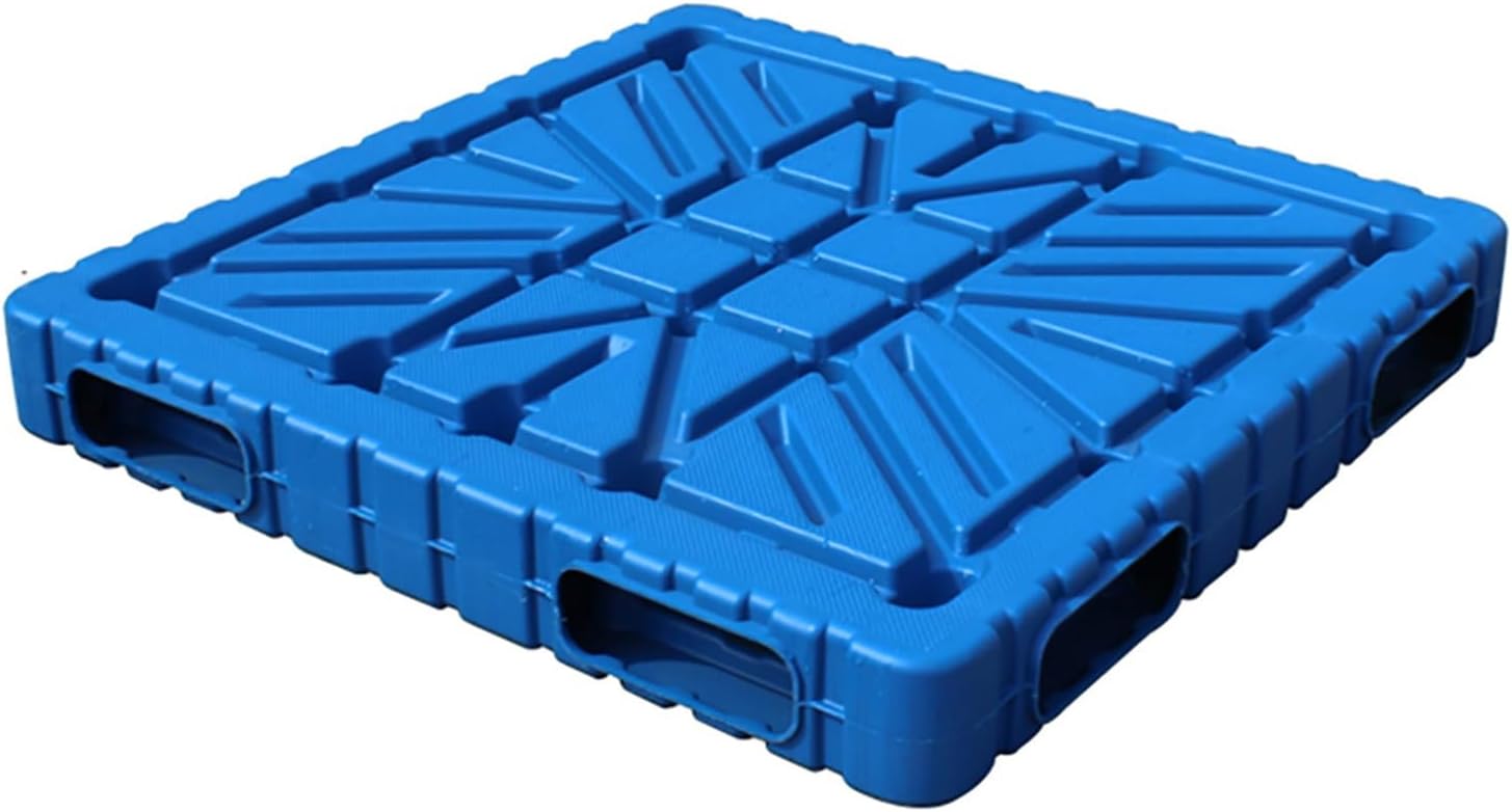 Plastic Pallet, Heavy-Duty 4-Way Entry Plastic Pallet, Stackable, Industrial- Shipping Pallet, 6000 lbs Capacity(120x100 cm/47.2x39.4 in)