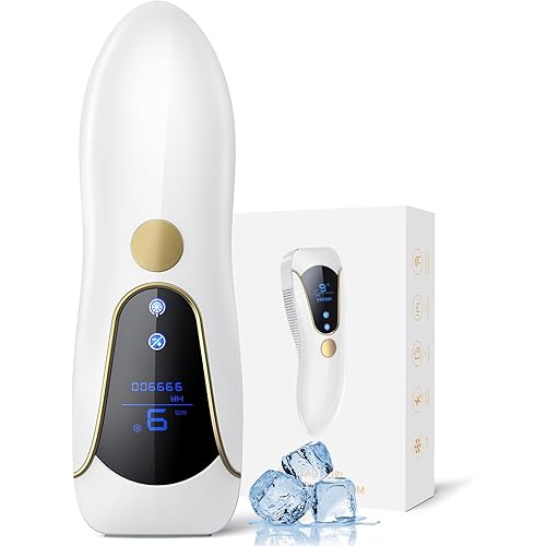 Laser Hair Removal for Women and Men, Air 15 Ice-cooling IPL Device Hair Removal for Nearly Painless & Long-Lasting Results From Home, 3 Modes & Auto Flashing for Fast Full Body Hair Removal