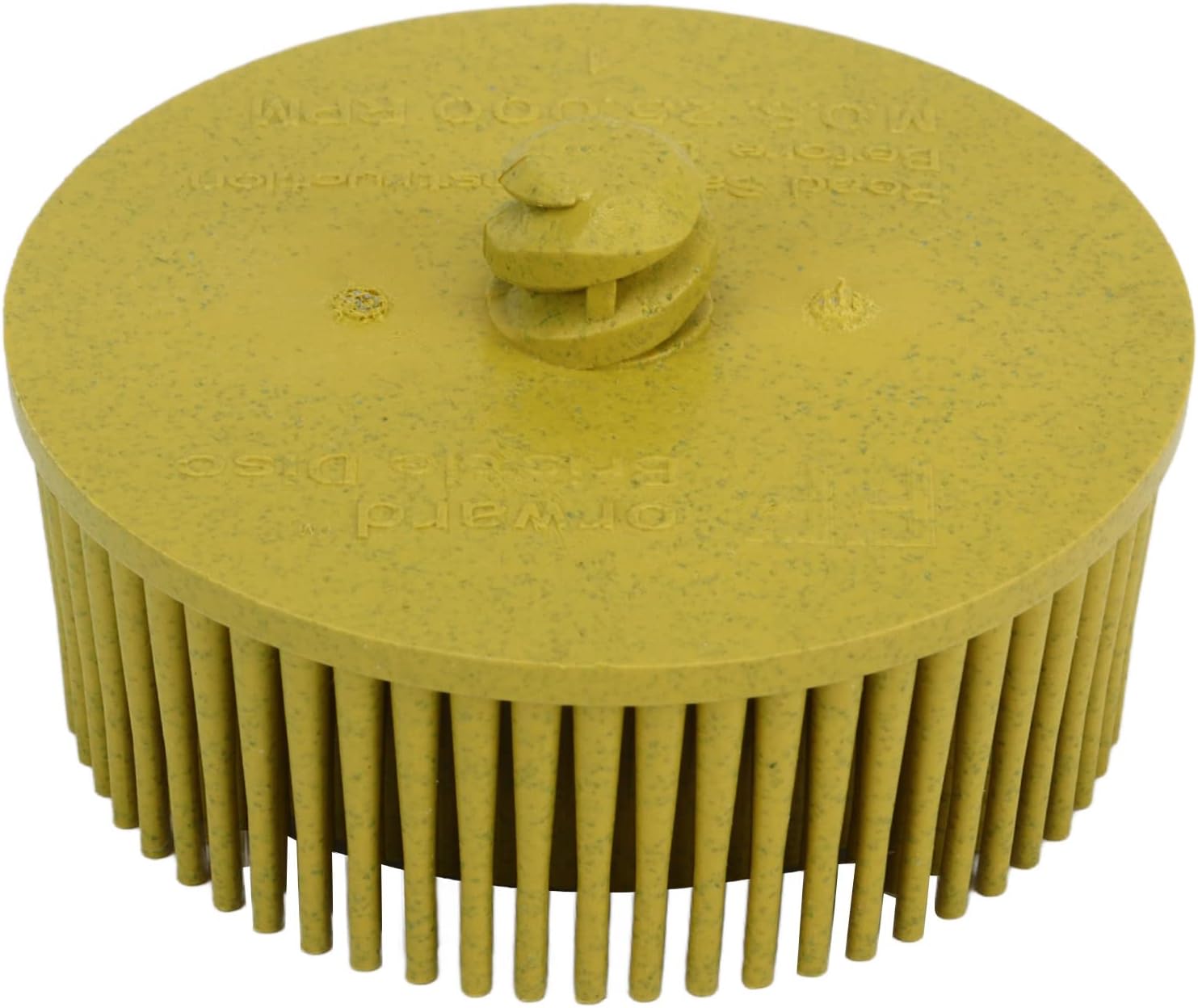 2 Inch Bristle Disc Grit, Bristle Discs Brush Disc, Grade Bristle Sanding Disc Attachment for Rotary Tool (yellow)