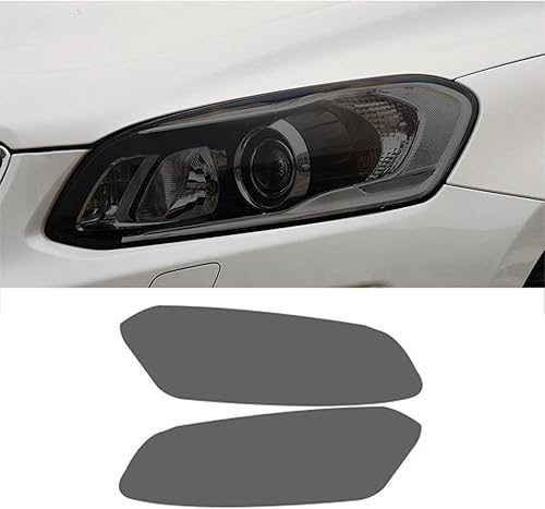 FAYTEK Película protectora de faros delanteros de coche para Volvo XC40 XC60 XC90 S60 S90 V60 V90 2014-2022, adhesivo de TPU negro ahumado