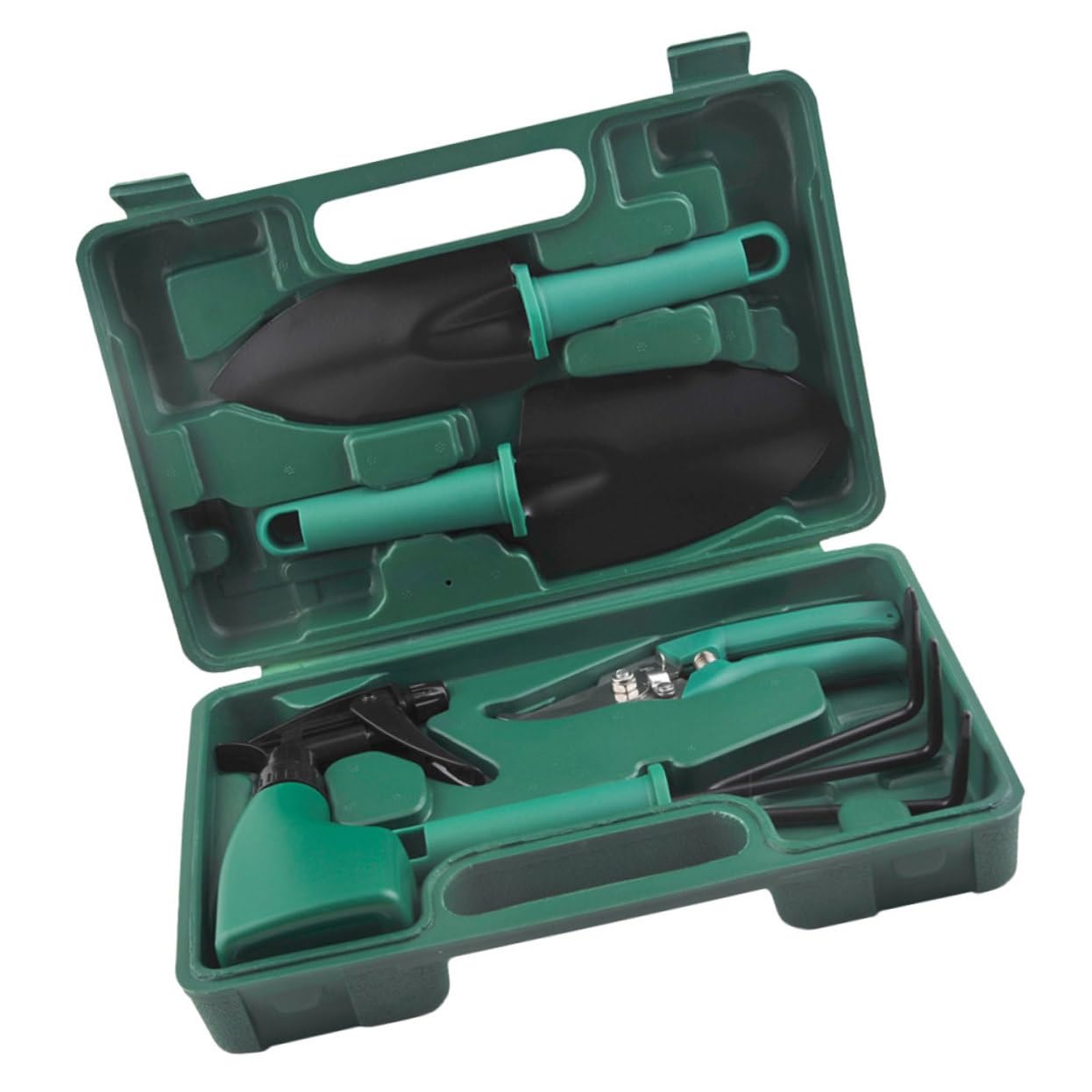 Herramientas de Jardinería Rastrillos Palas de Inoxidable para Plantar al Aire Kit de Herramientas Maletín Portátil