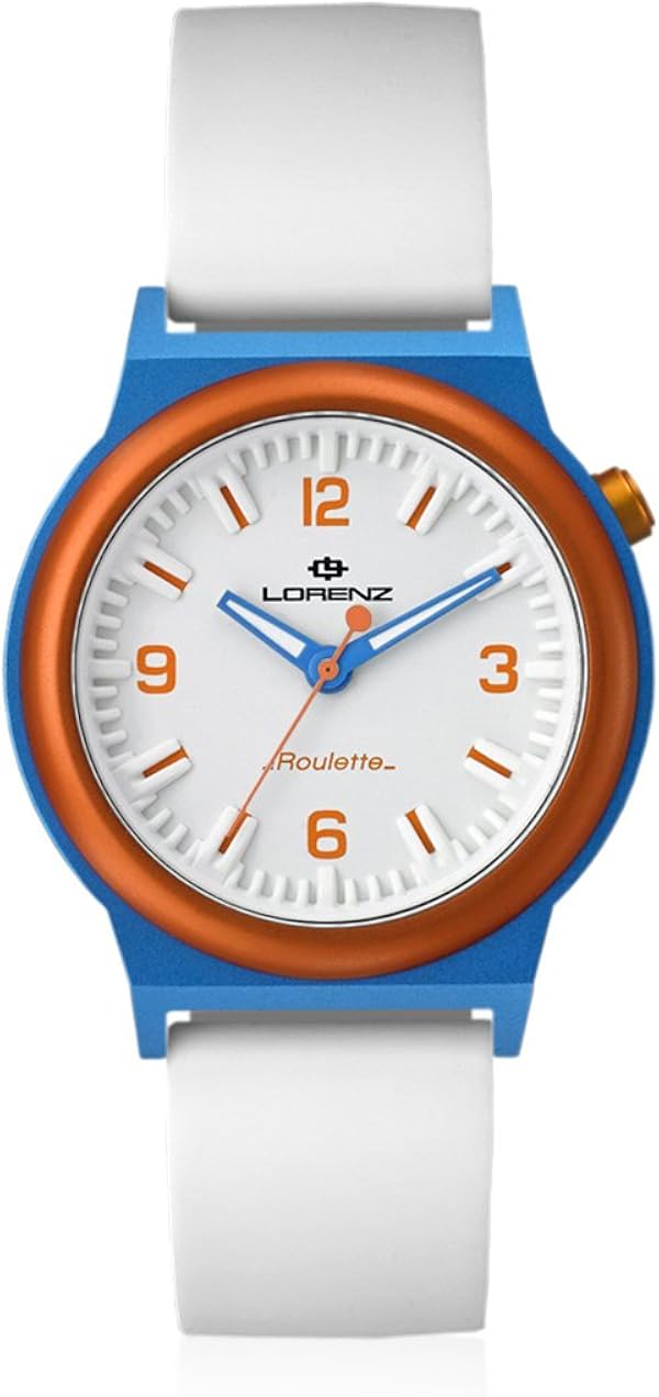 Lorenz Orologio al Quarzo 026955FF Bianco 40 mm : Amazon.it: Orologi