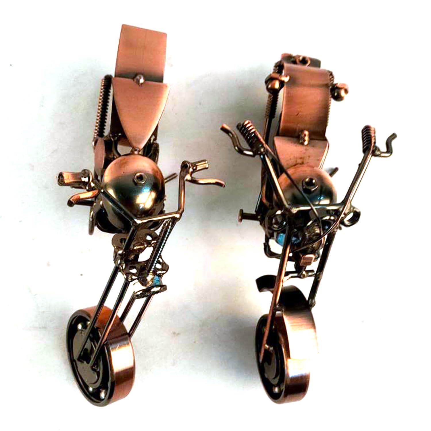 JUXVIXO Motorcycle Decor 2 Pack, Copper Color (M9A,M122A)