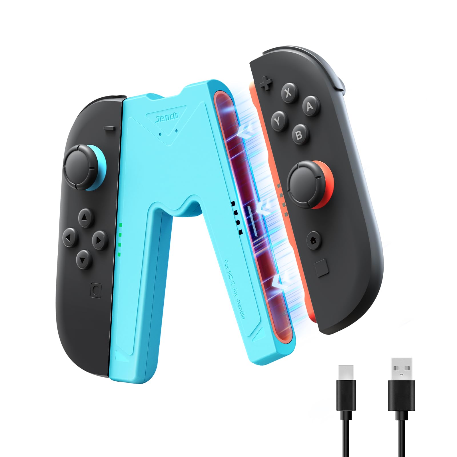 JEMDO Joy Controller Ladegriff Kompatibel mit Nintendo Switch 2025