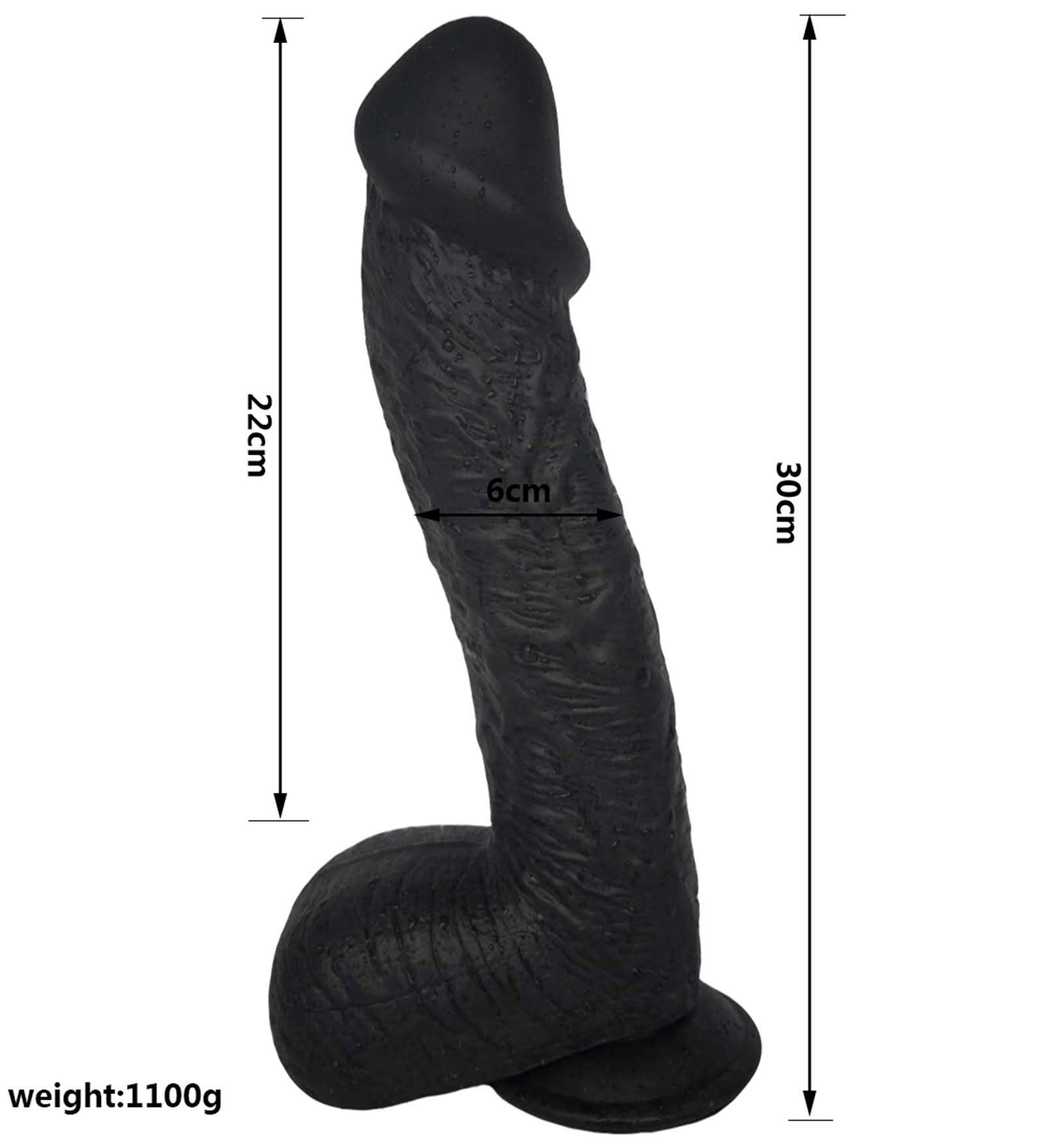 Gigante strap-on strap-on XXL, materiale PVC, cintura regolabile, sex toy per masturbazione, partner maschili e femminili, soprattutto lesbiche(Schwarz)