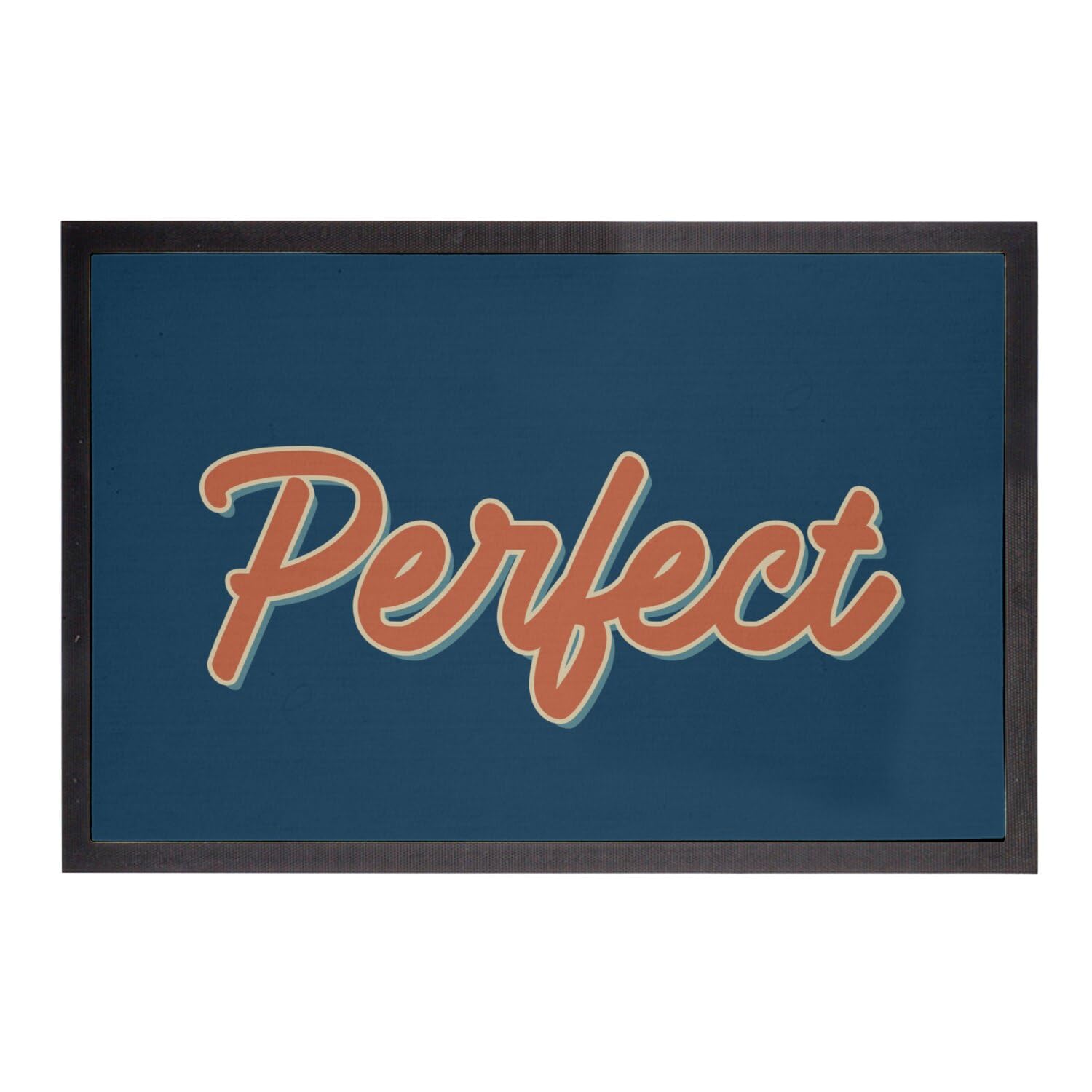Paillasson bleu Fabulous Perfect Parfait 60x40cm pour entrée maison