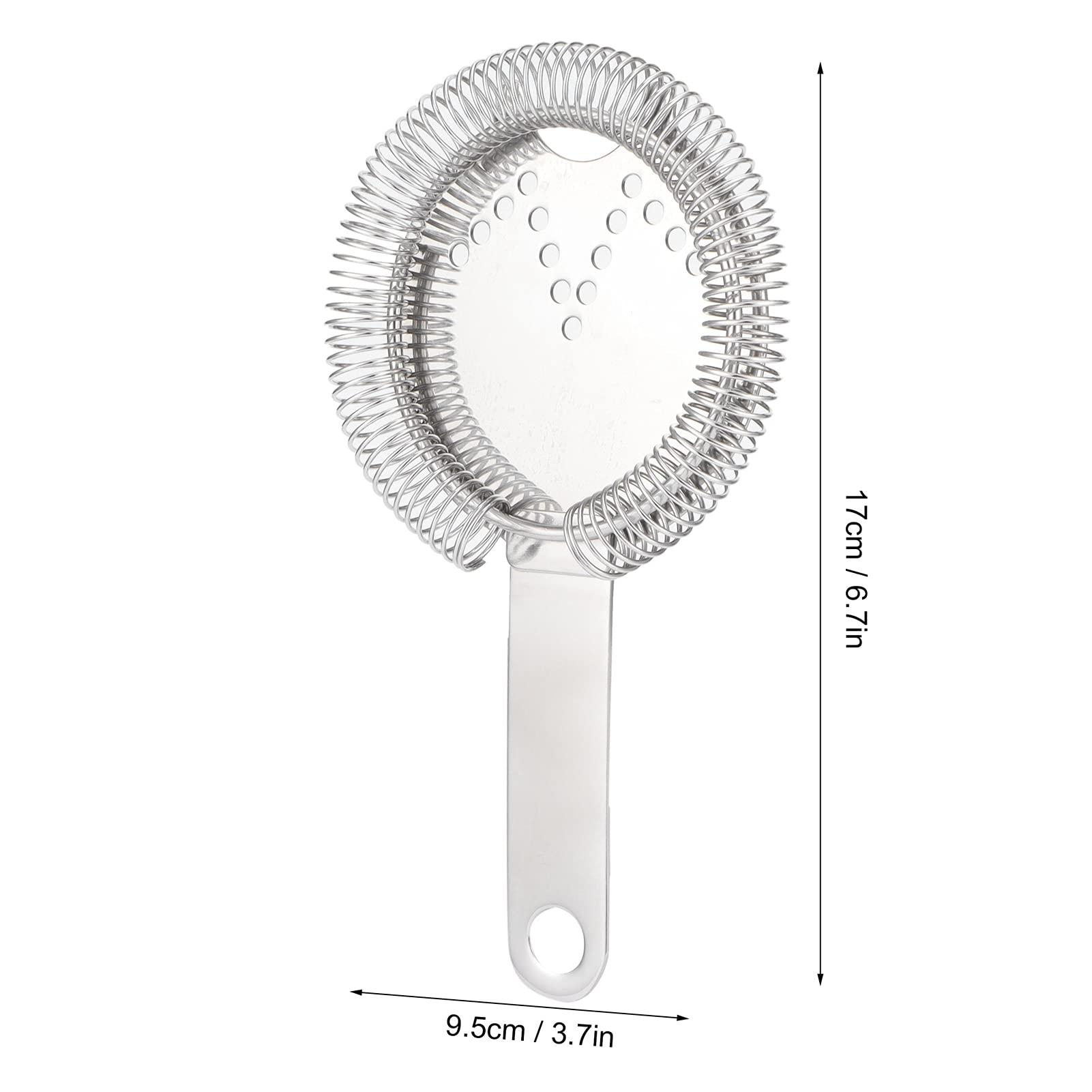 QANYEGN Stainless Steel Cocktail Strainer, Professional Drink Strainer, tender Tools for Filte Ice and Drinks