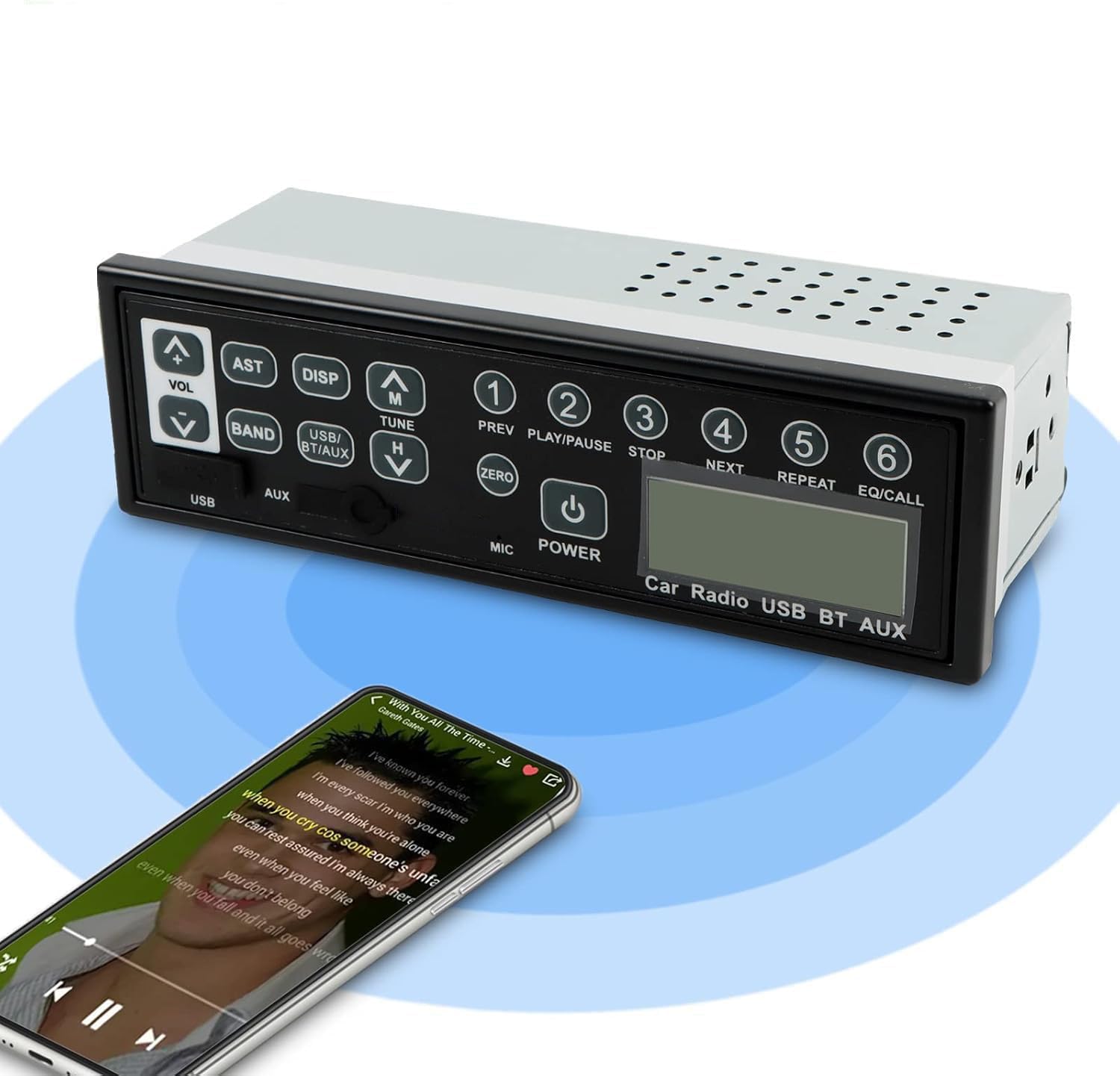 Amazon.com: Otobaijeni M200 Radio Universal Car USB AUX-in 24 Volt