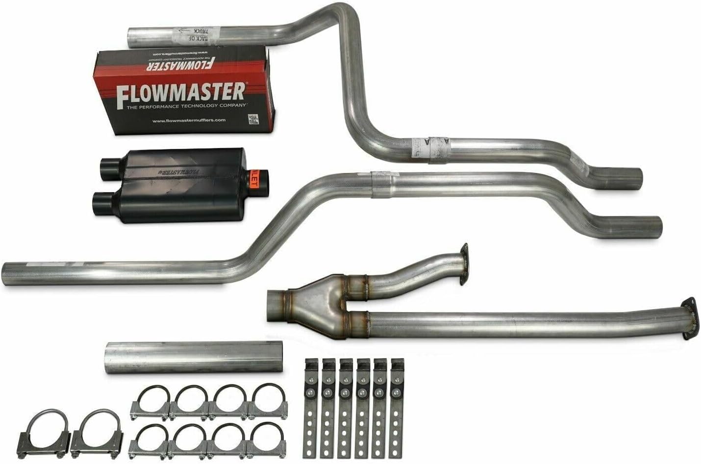 Truck Exhaust Kits 2.5" Dual Exhaust Kit with Flowmaster Super 44 Rear Exit Fits Tundra 09-21