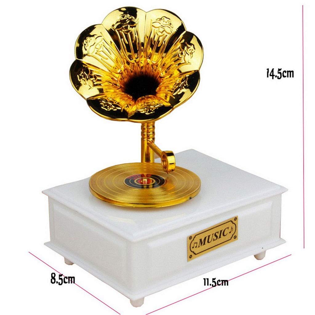 Cadeaux rétro, Plateau tournant, Gramophone, boîte à Musique, décoration de Studio, Ornements d'anniversaire