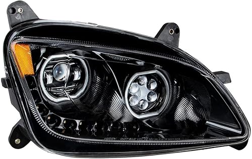 Miniatura 2 de UNITED PACIFIC 35748 Faro delantero negro, 10 LED, lado del pasajero, para 2010 2016 Peterbilt 587 y 2012 2021 579
