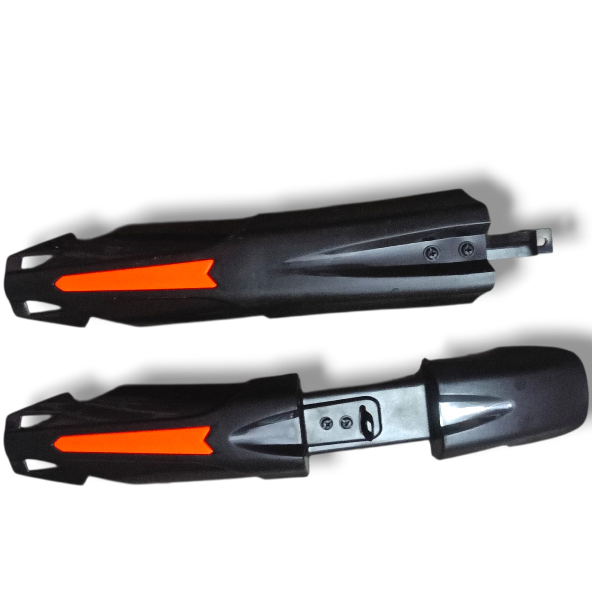 Bicycle Mudguard Set, Black with Orange Accent, Front and Rear Fender, MTB Bike Mud Guard-image-31