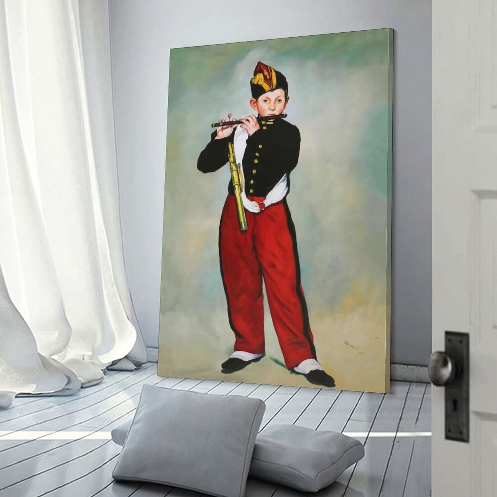 Amazon.co.jp: Edouard Manetエドゥアール・マネ絵画作品『笛を