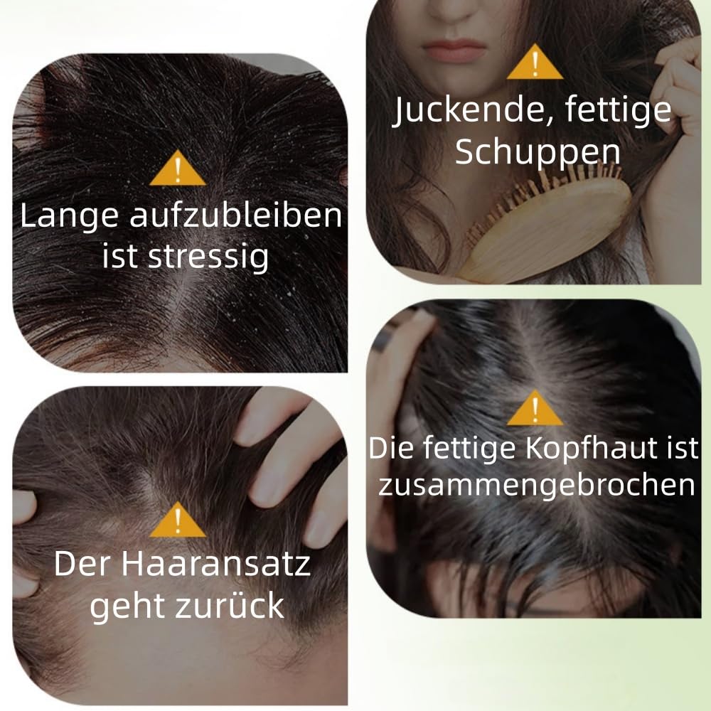 Yoracare Korean Scalp Revival Bar Feste Shampoo Bar - Pflanzenformel, Sanfte Reinigung, Nährende Pflege, für Alle Haararten, Tiefenreinigung, Rutschfeste Dreiecksform