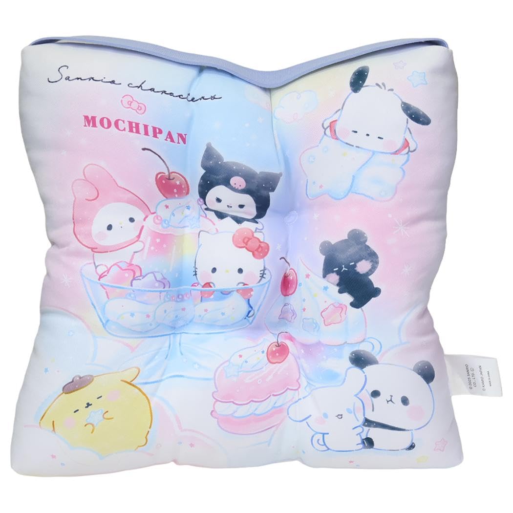 Sanrio Characters x Mochimochi Panda [Children's School Cushion] School Cushion / Colorful Sweets Sanrio