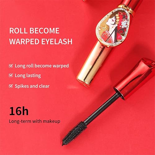 Miniatura 8 de Máscara con espejo de maquillaje, diseño inspirado en la ópera china de Pekín, suave, impermeable, a prueba de manchas, grueso y duradero, máscara