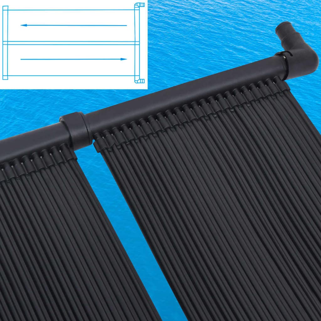 KKXXYQFC Pannello Solare per Riscaldamento Piscina, polietilene, 80 x 310 cm, Set da 2 con Hose-in, Compatibile con Piscine Fuori e Piscine, salvaspazio per Giardino e Acqua Esterna