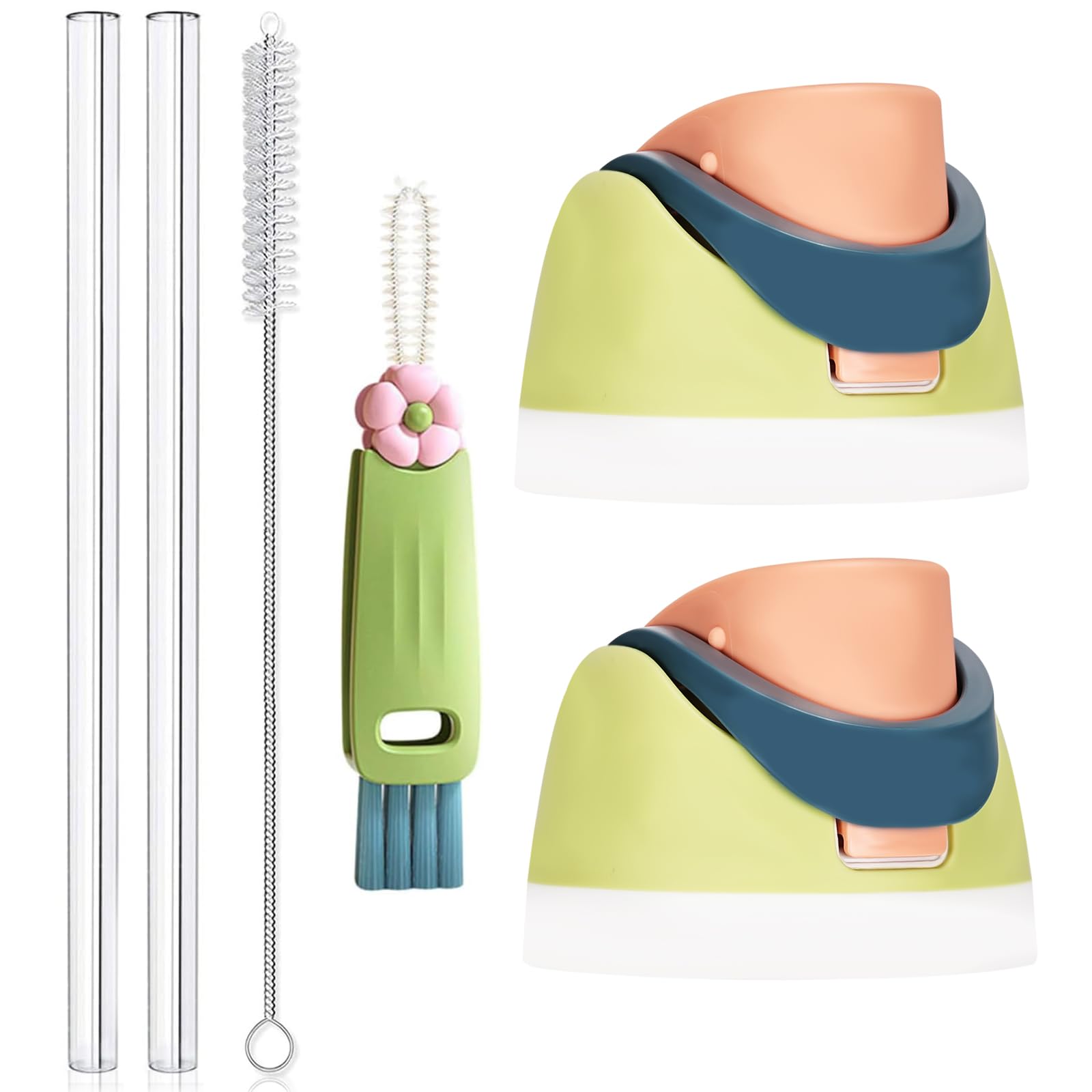 SPORCLO 2 Pack Replacement Lids for Owala Freesip, Water Bottle Top Compatible with Owala Cup 16 oz, 24 oz, 32 oz and 40 oz, Accessories Set for Owala