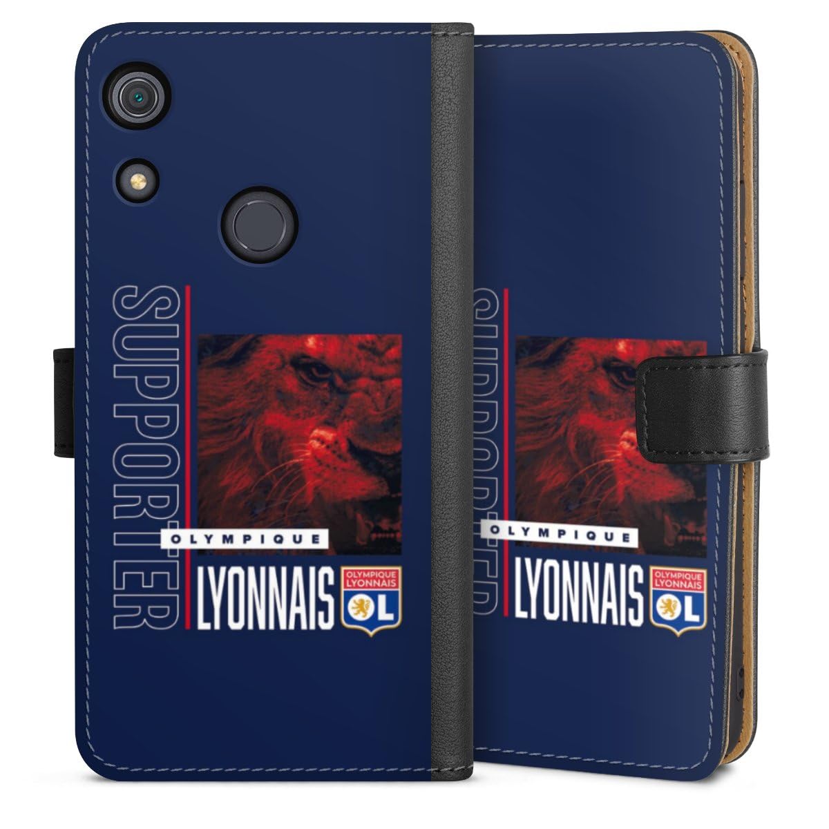 DeinDesign Etui Compatible avec Huawei Y6s Etui Folio Etui magnetique Produit sous Licence Officielle OL Football