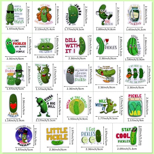 24 imanes decorativos divertidos en forma de pepinillo miniatura 2