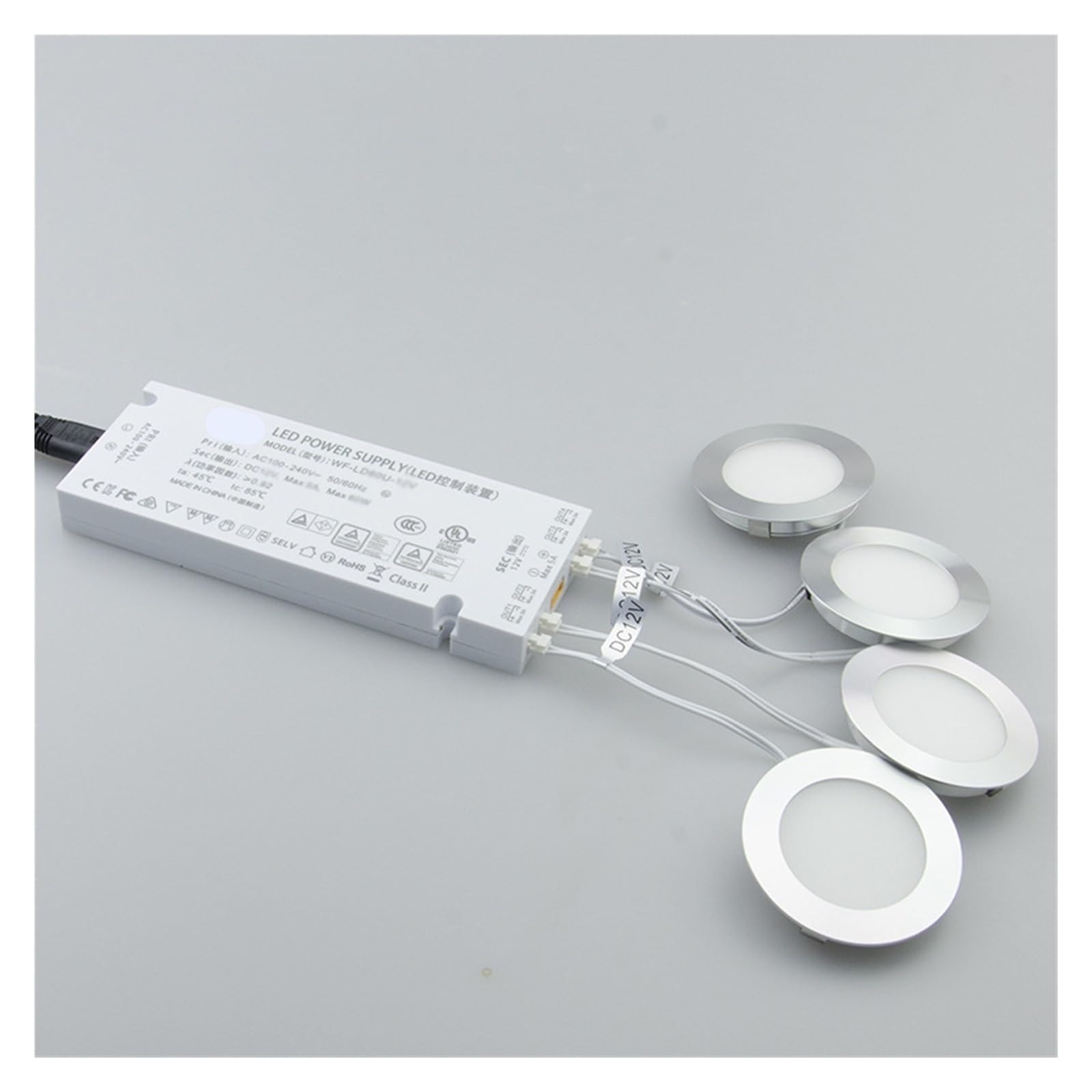 Controlador de Espejo de baño, luz Fina for gabinete con Espejo, Fuente de alimentación 3c, luz Led for gabinete