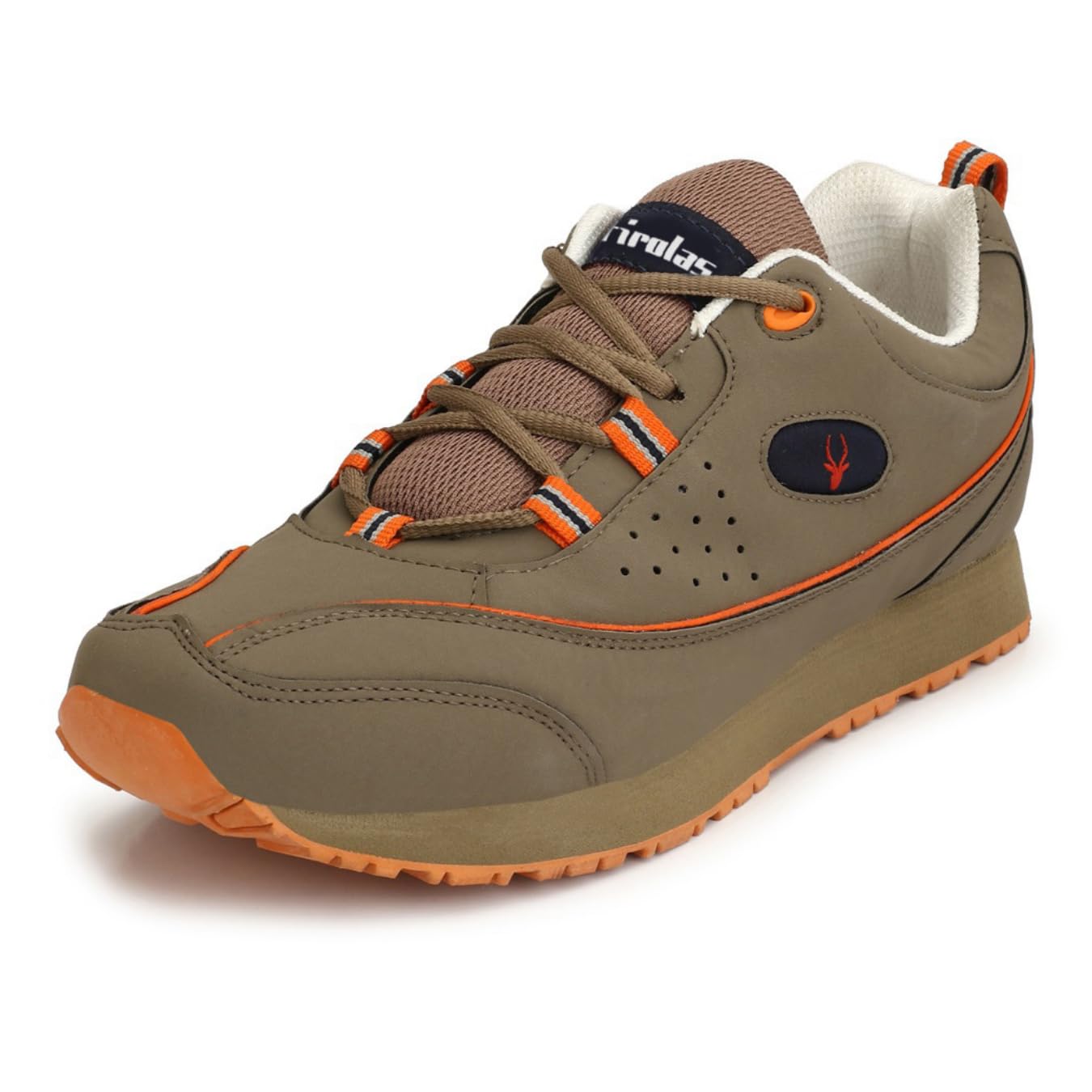 Hirolas® Shock Absorbing Multi-Sports Athletic Shoes for Training, Running, Walking, and Gym Activities Peanut Brown