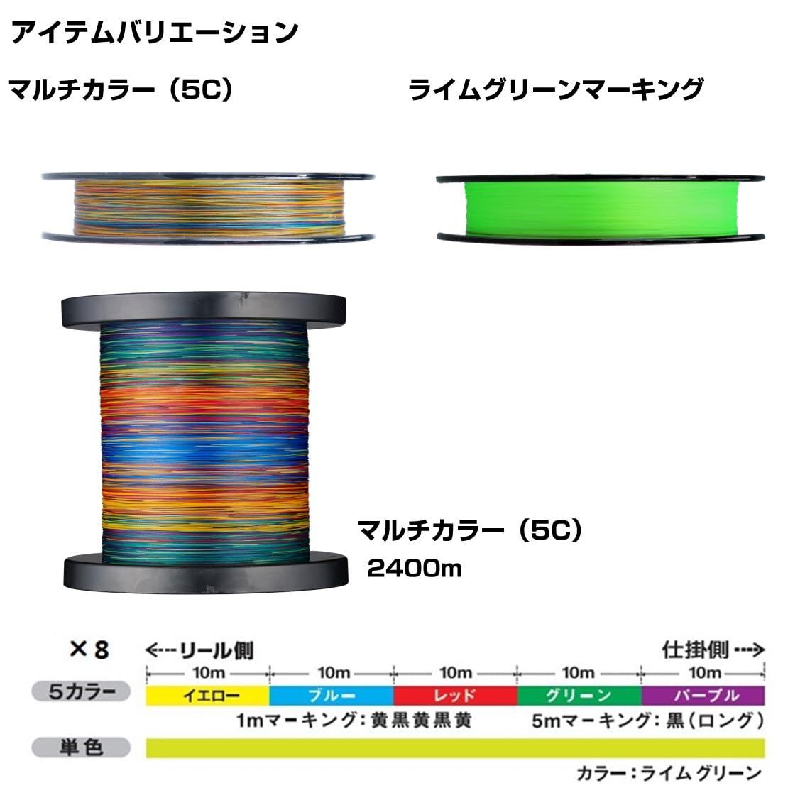 Amazon | ダイワ(DAIWA) PEライン UVF PEデュラセンサーX8+Si2 5カラー
