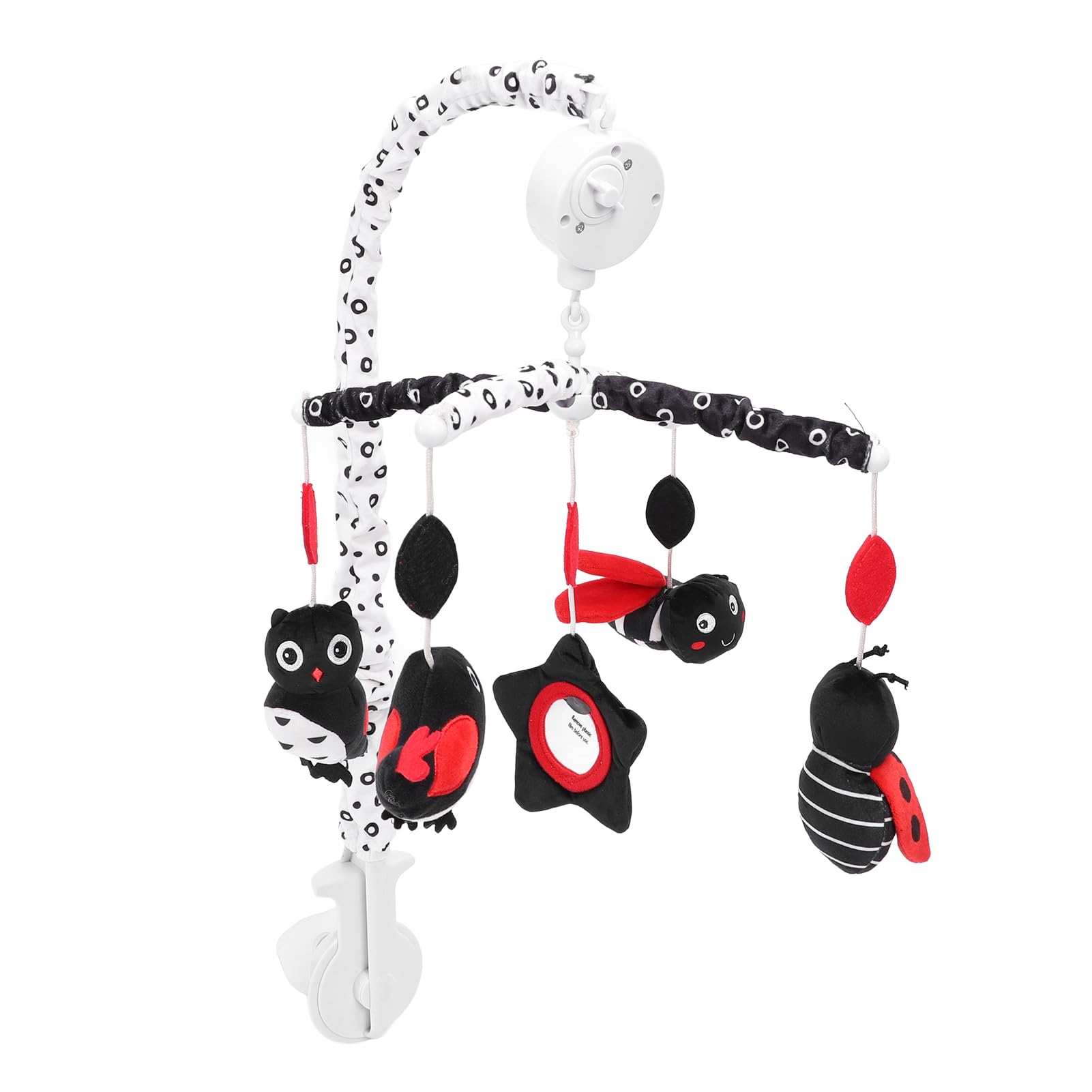Naroote Giostrina Mobile Musicale Rotante Rosso in ABS Peluche (Animale)