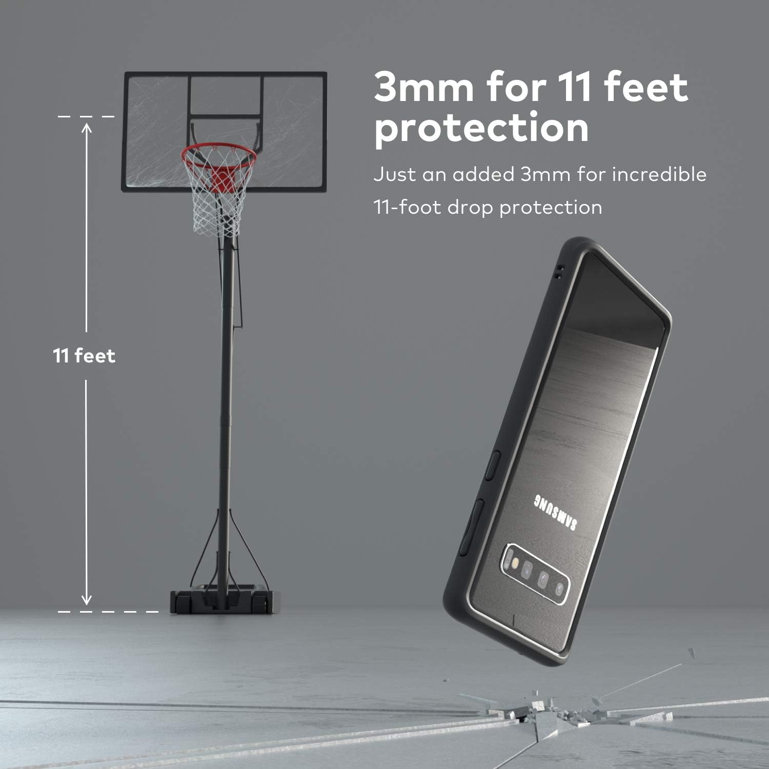 Get Discount Offer RhinoShield Ultra Protective Bumper Case Compatible with Samsung [Galaxy S10+ (Plus)] | CrashGuard - Military Grade Drop Protection Against Full Impact, Slim, Scratch Resistant - Blush Pink