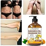 Ginger Oil,Ginger Massage Oil for Lymphatic Drainage,Natural Body Oil for Skin,Arnica Oil,Sore Muslce Massage Oil,Spa Ginger Oil-Warming and Relaxing for Christmas Stocking Stuffers for Men Women - Image 3