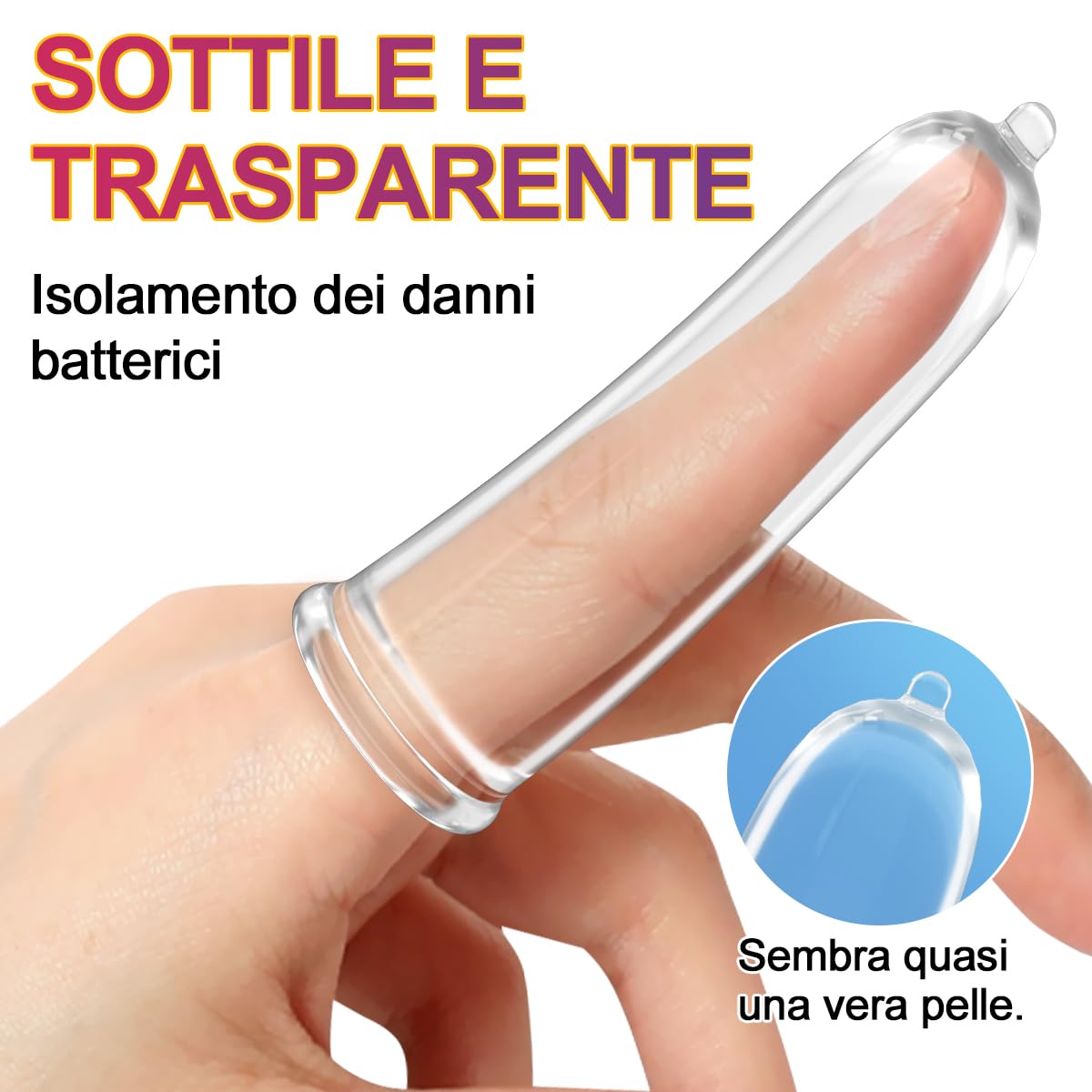 2 manicotti per le dita
