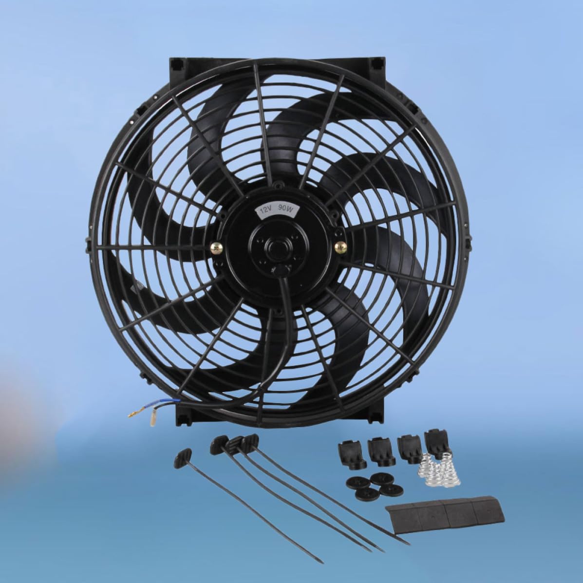 Ventilador de Refrigeración ABS para Coche de 14 Pulgadas Negro