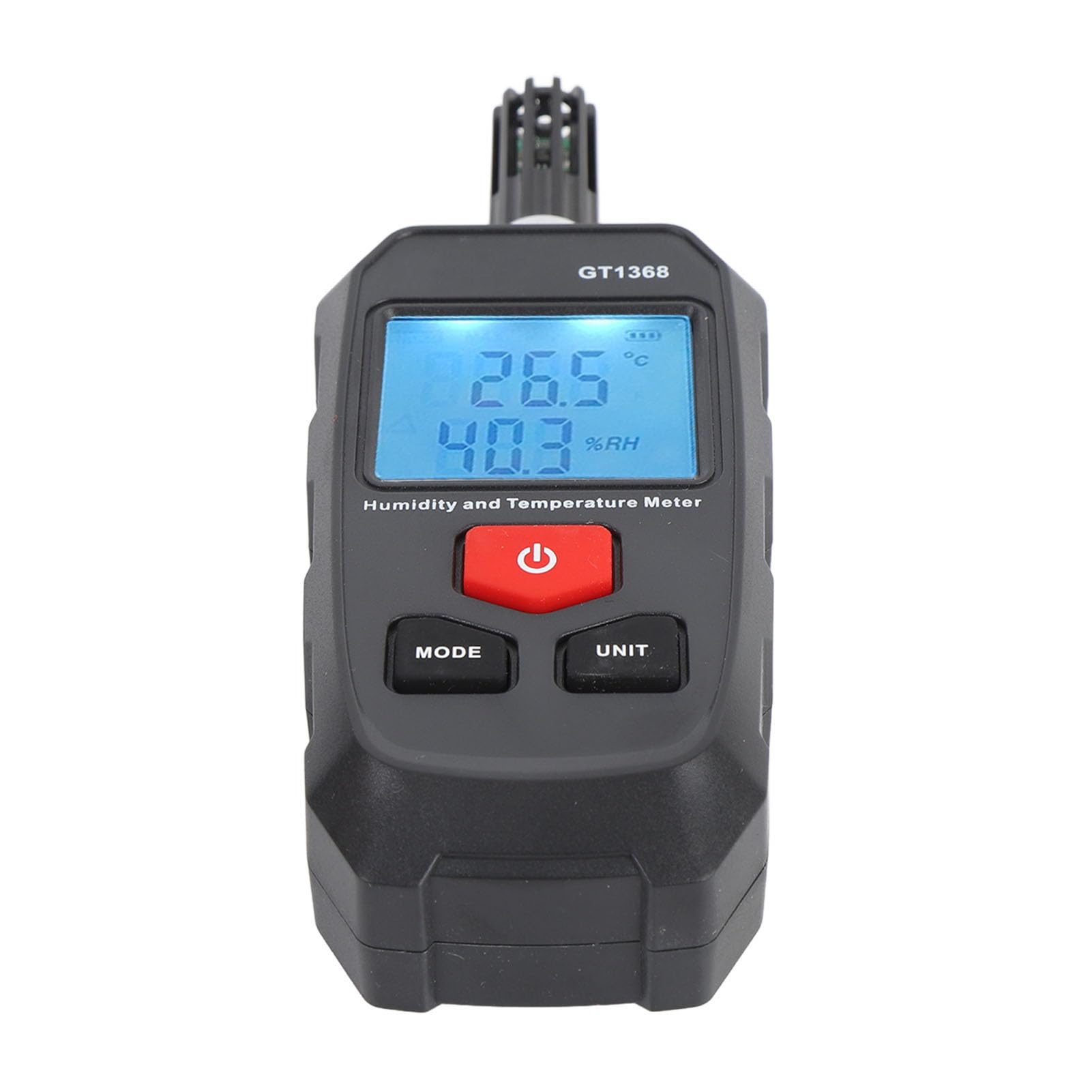 SEAFRONT Digital Psychrometer Handheld Temperature Humidity Meter with Sensor Data Logger Dew Point Wet Bulb Measurement LCD Backlight for HVAC Industrial Indoor Outdoor