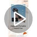 Image of Gaiatop Powerful Hand Fan, Portable Personal Fan Handheld Fan, 3 Speed Foldable Desk Fan with Digital Display, 2000mAh USB Rechargeable Fan for Indoor Outdoor