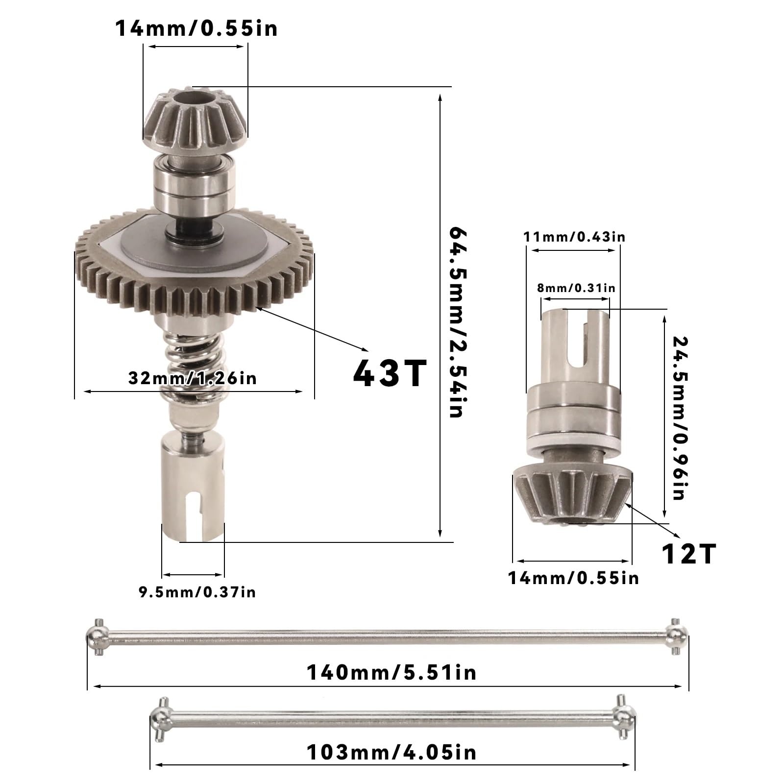 Amazon | RCモデルパーツ For Wltoys 144010 144001 1/14 124019