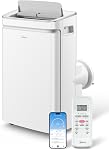Midea Duo climatiseur portable ultra silencieux de 14000 BTU (12000 BTU SACC) avec inverter, refroidit jusqu'à 550 pi², fonctionne avec Alexa/Google Assistant, comprend télécommande et kit de fenêtre, blanc