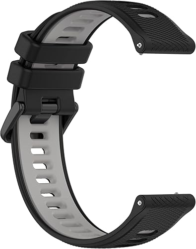 Miniatura 4 de Compatible con Garmin Forerunner 265S 255S Correas de reloj, correas de repuesto de silicona duraderas de liberación rápida de 18mm. Compatible con