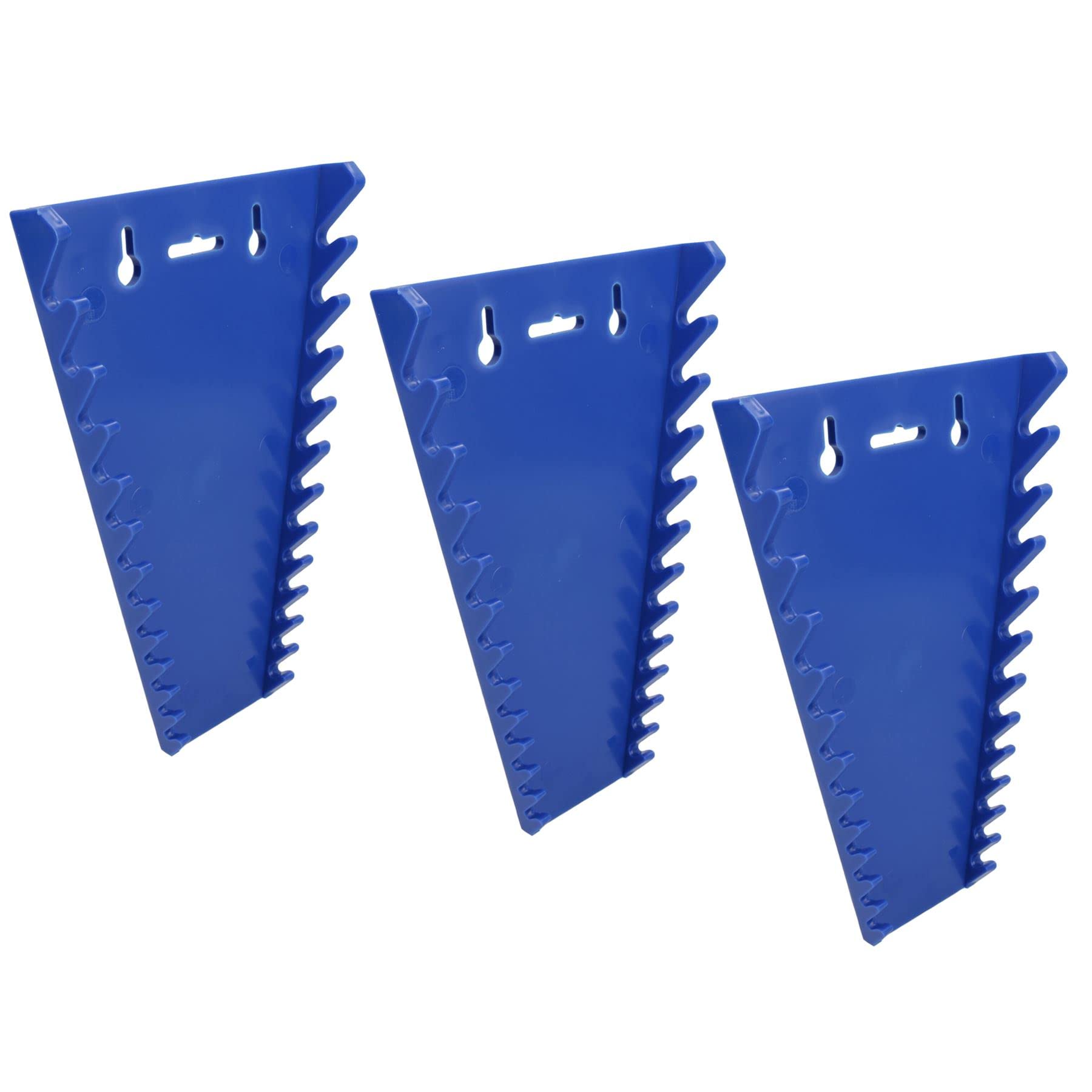 AB Tools Blue Spanner Wrench Storage Rack Holder Hanger Organiser Tray 12 Spanners 3pc