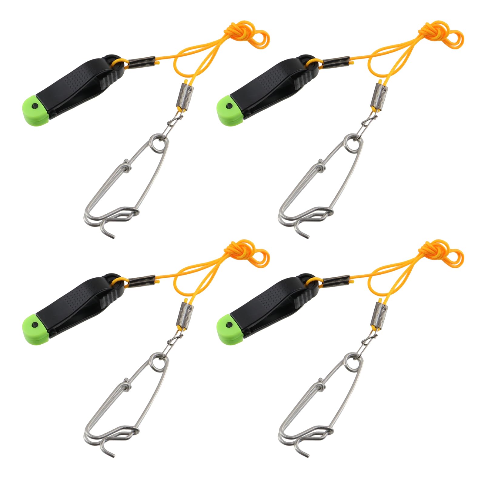 Líneas líderes de pesca con broche y clips Power Grip Plus para curricán desde embarcación