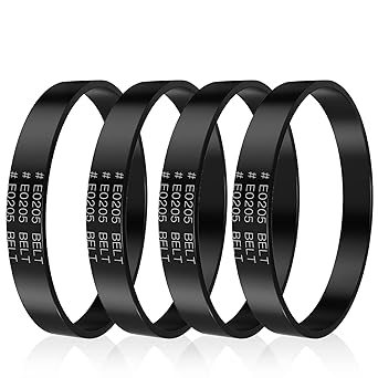 Replacement E0205 Vacuum Belt for Eureka PowerSpeed Lightweight Vacuum Cleaner Belt Parts for Eureka Models NEU180, NEU181, NEU182, NEU182A, NEU182B, NEU186, NEU188, NEU188A, NEU190, NEU202, 4-Pack