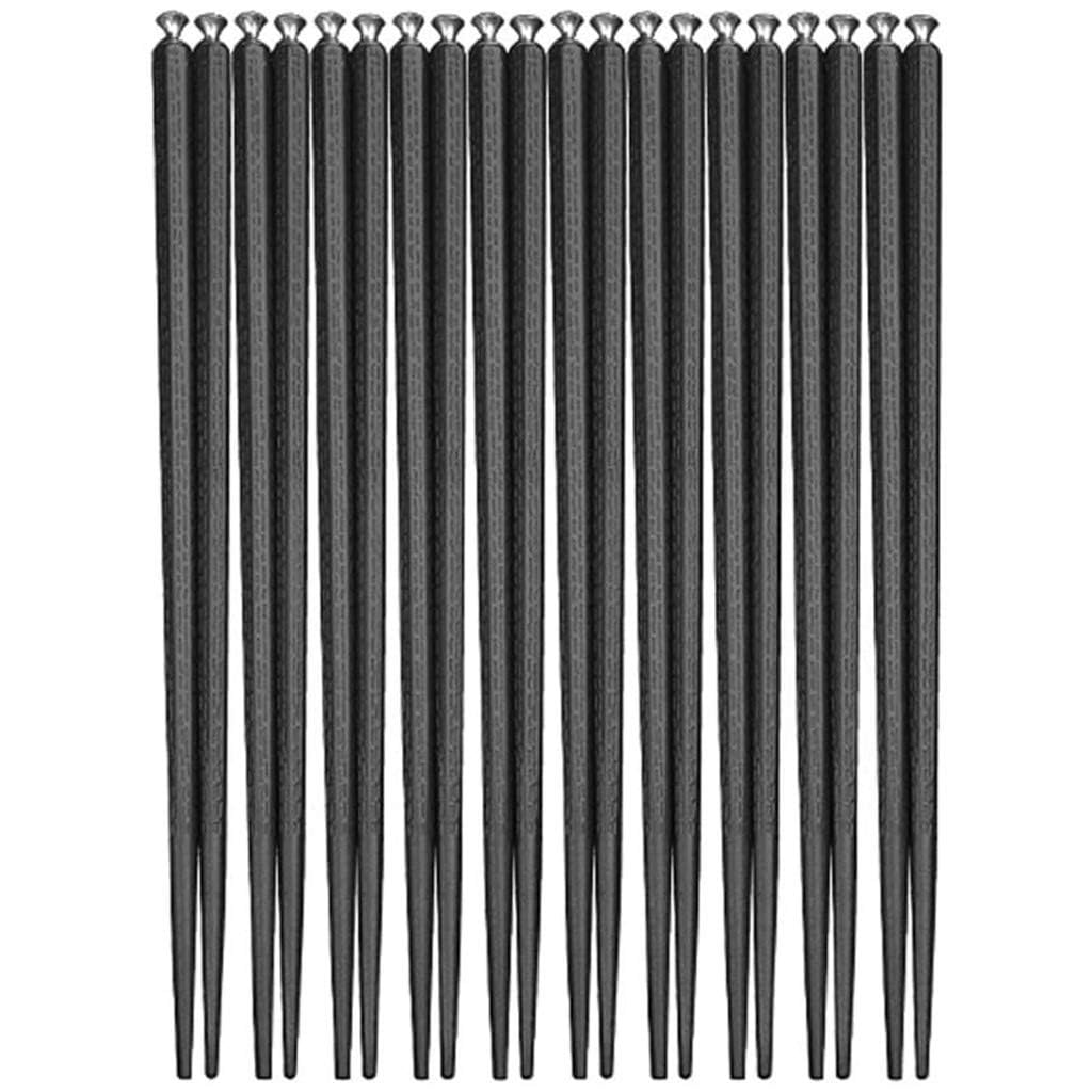 baguettes chinoises réutilisables cooking chopsticks Baguettes, baguettes réutilisables, baguettes noires en fibre de verre avec coffret cadeau