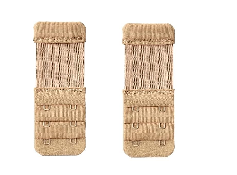 Bra Extenders Elastic Stretchy Bra Extension Strap For Women Ladies and Girls 2 Hook Style (Pack -2 Skin Color)-image-38