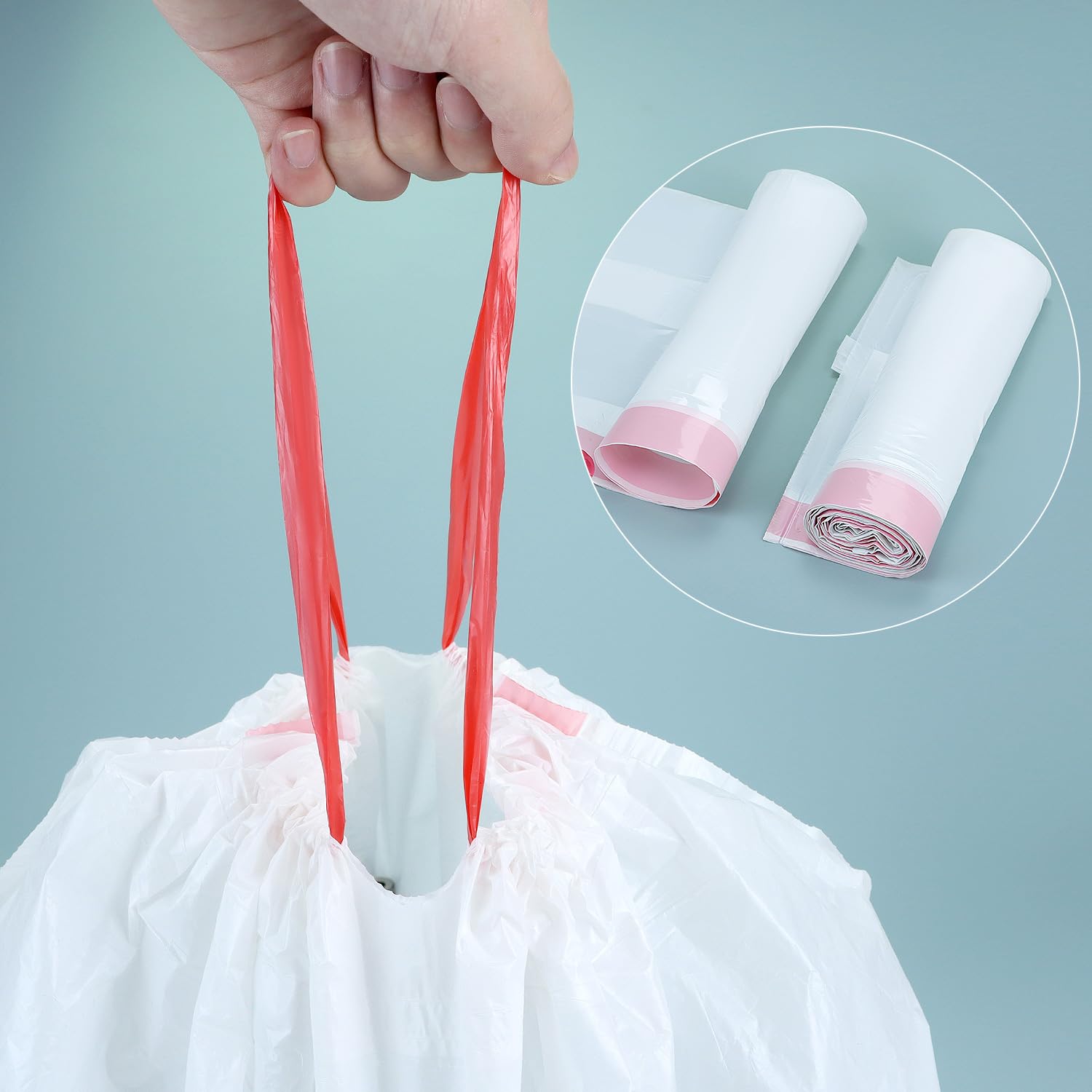 QWORK® 40 Toiletteneinlagen mit 40 Superabsorbierenden Einlagen - Einwegbezüge für Bettpfannen, tragbare Toiletten und Toilettenstühle