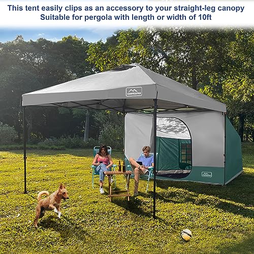 Image of KAMPKEEPER Side Tent,1 /2 Person Camping Tent for 10' x 10' Pop Up Canopy