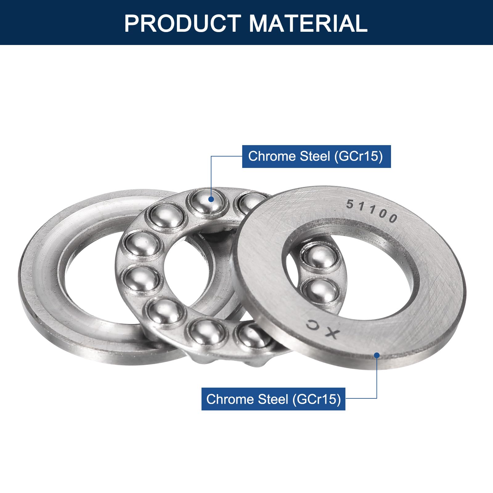 Thrust Ball Bearings - 4pcs 12mm ABEC3 -4