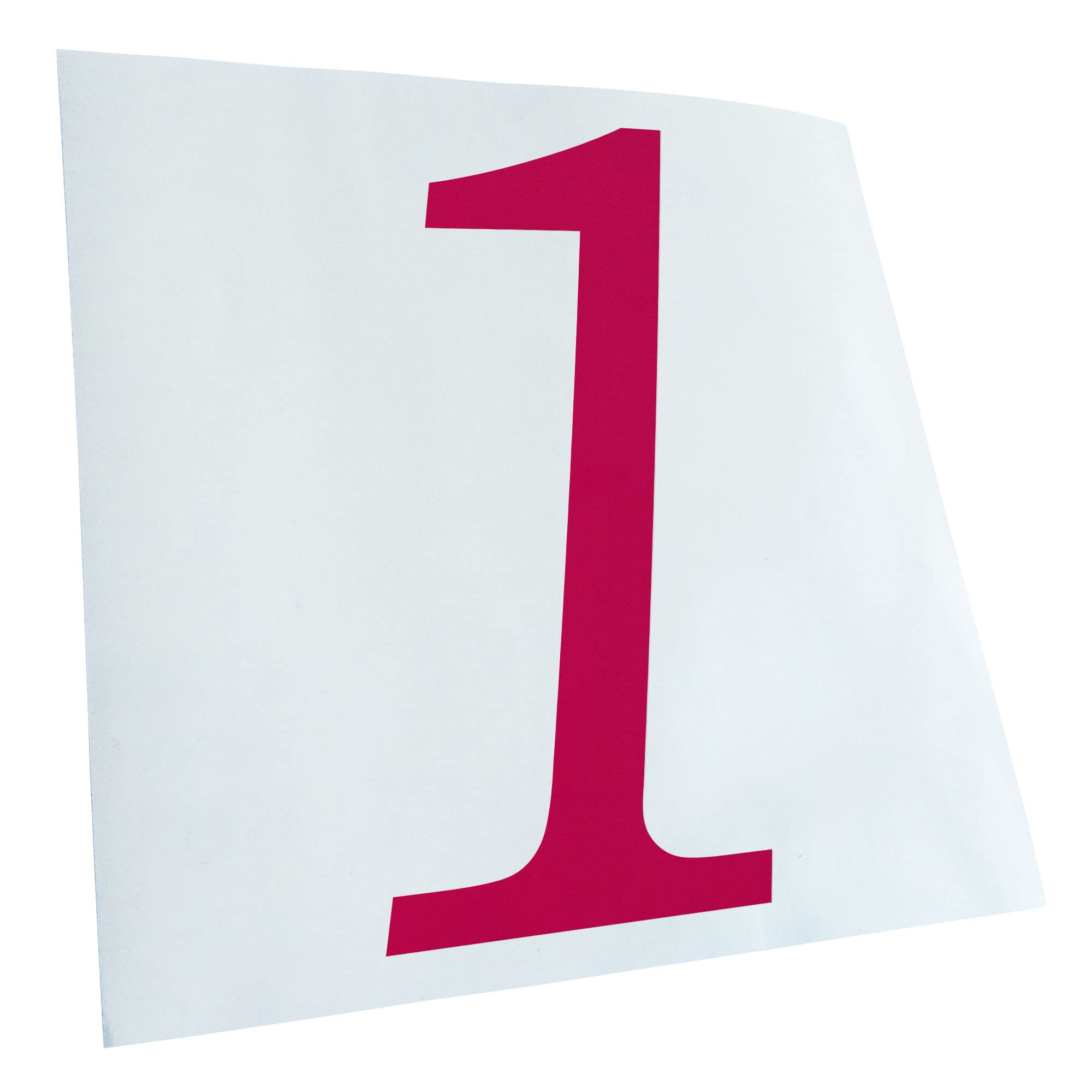 Kiwistar - Car Sticker - Pink - 10 x 5 cm Number 1 - Number Numbers - Rear Window Car Sticker Weatherproof for Car Truck Moped Truck - Sticker Exterior Self-Adhesive Tuning Accessories for Window