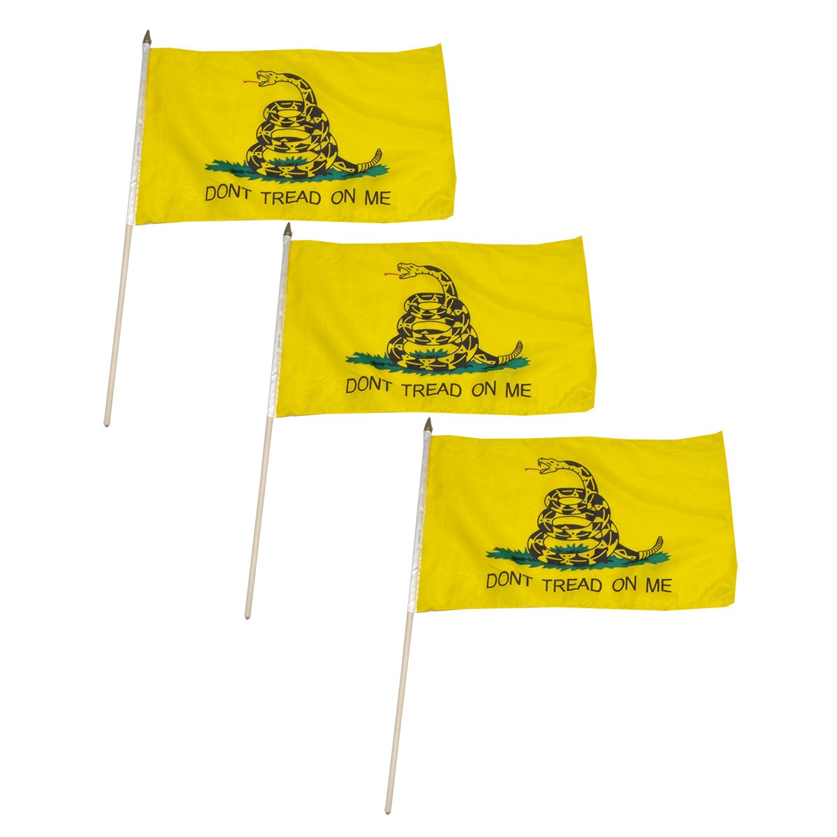 US Flag Factory 12"x18" Gadsden "DON'T TREAD ON ME" Flag - Outdoor SolarMax Nylon Flag - 100% Made In America (1 - Foto 8